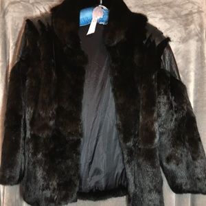 Retro Sergio Bellini Rabbit Fur Coat